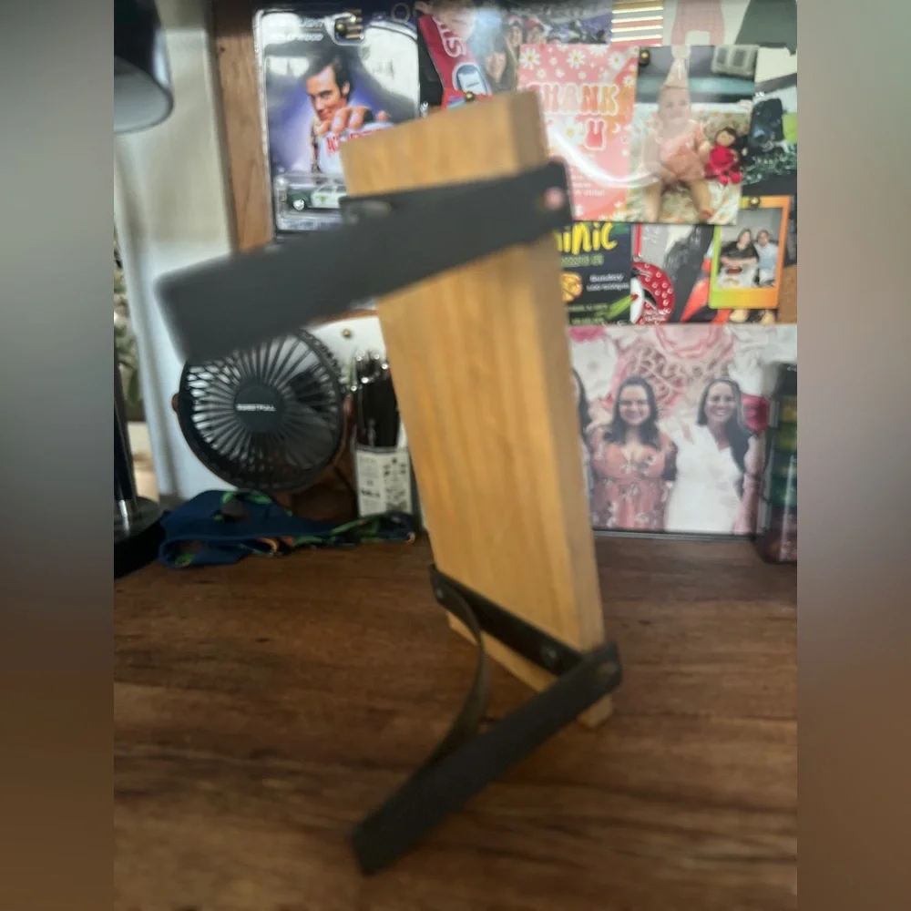 Small Rustic Wood and Metal Shelf